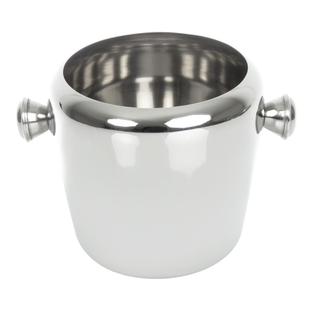 [LVA021] Olympia mini ijsemmer RVS 1Ltr 11,5(h) x 12,5(Ø)cm