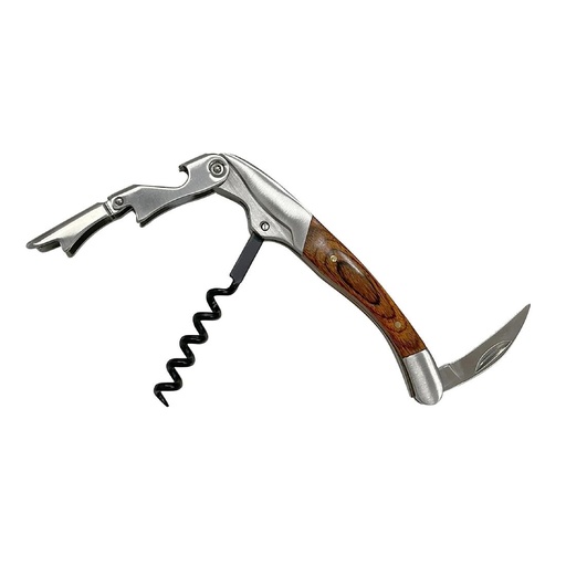 [LVA029] Beaumont Deluxe Kurkentrekker Met Houten Handvat